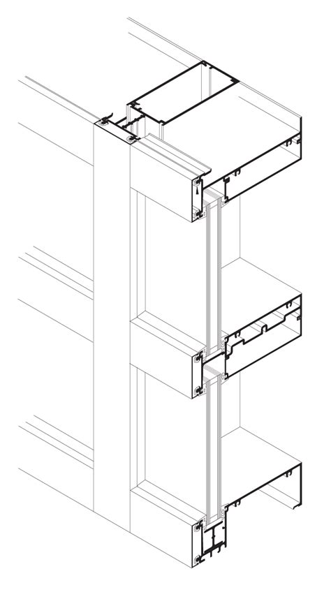 2) Slide lock stile filler into device, install cover over brackets on lock stile and attach with fasteners provided. . Kawneer 1600 curtain wall installation manual